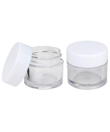 Beauticom 7g Thick Wall Clear Acrylic Jars - Leak Proof Cosmetic Storage (24 Sets) for Creams Salves & Scrubs - International Shipping - Buy Online on SooperMarket.com