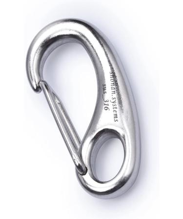 SHONAN 2 Carabiner Clips 4 Pack - Stainless Steel 316 Marine Clips for Flag Poles, Boat Fenders, Keychains, Dog Leashes, Camping - 220 Lbs Capacity - Buy Online on SooperMarket.com