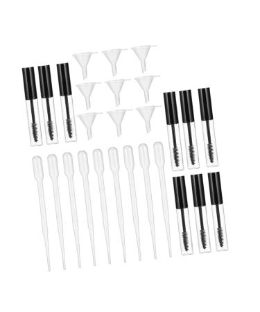 WOONEKY 9 Set Empty Mascara Bottle Eyelash Cream Tube Eyelash Growth Oil Bottle Tube Bottle Abs Transparent