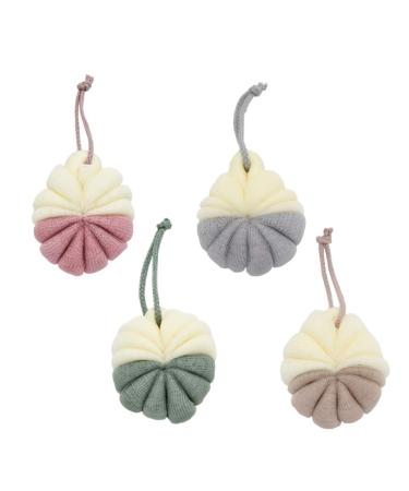 Buy Cabilock 4 Pcs Exfoliating Loofahs - Mesh Shower Balls & Bath Puff for Ultimate Body Cleanse | International Shipping Available - Buy Online on SooperMarket.com