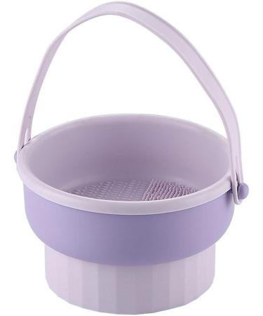 Folpus Cleaning Tool for Brush Cosmetic Brushes Cleaner with Holders Washing Makeup Brush Cleaning Violet - Buy Online on SooperMarket.com