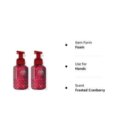 Bath & Body Works Gentle Foaming Hand Soap - Frosted Cranberry 2 Pack - 8.75 Ounce - Buy Online on SooperMarket.com