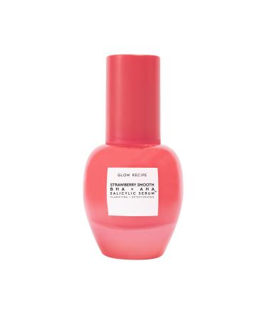Glow Recipe Strawberry Smooth AHA BHA Salicylic Acid Serum - Daily Hyaluronic Acid Serum with Succinic Acid + Allantoin - Face Clarifying Pore Minimizer + Azelaic Acid for Brightened Complexion (30ml)
