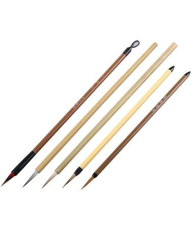 Wancetang Chinese Calligraphy Painting Brushes - Professional 5-Pc Art Brush Set - Buy Online on SooperMarket.com