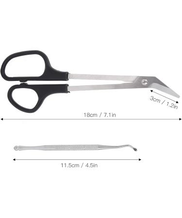 Professional Nail Scissors Long Handled Sharpp Nail Clippers Cutters Stainless Steel Manicure Scissors for Fingernail & Toenail - Buy Online on SooperMarket.com