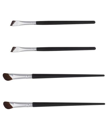 Baluue 4 Pcs Nose Contour Brush Eye Liner Brush Brow Brushes for Eyebrows Concealer Brush under Eye Nylon