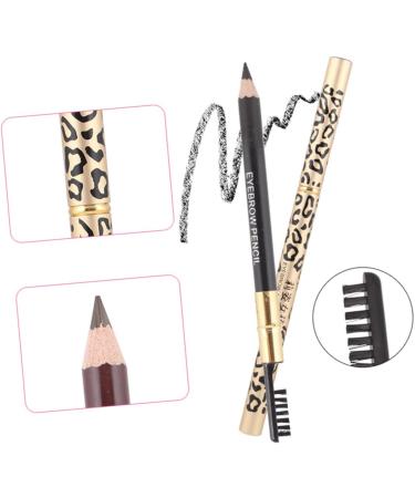 PLAFOPE 4 Pcs Eyebrow Pencil Brush Microblading Eyebrow Pen Double Tip Eyebrow Pencil Pigment Brown - Buy Online on SooperMarket.com