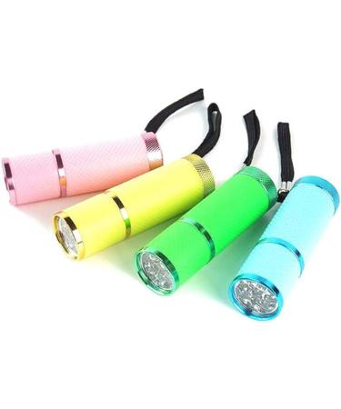 Anself Mini UV Gel Curing Lamp Handheld Nail Dryer Flashlight - 9 LEDs 395nm UV Detector for Facial M-ask - Buy Online on SooperMarket.com