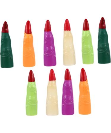 FRCOLOR 40 Pcs Fake Finger Cot Halloween Finger Cover Halloween Cosplay Fingers Realistic Witch Finger Halloween Finger Claws Cosplay Costumes Zombie Nails Cover Mars Plastic Make up - Buy Online on SooperMarket.com