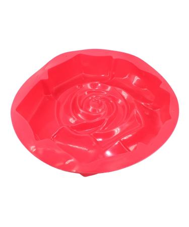 Rose Cake Mold Silicone Cake Moulds Cakesicles Mold Silicone Rose DIY Mold Silicone Candle Mold Silicone Bread Loaf Pan Nonstick Cupcake Tin Crisper Pan Silica Gel Muffin Non Stick 24X24X5CM