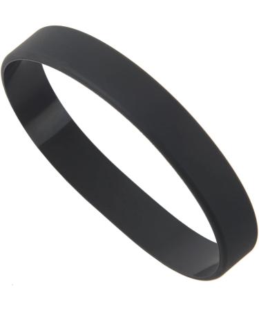 GIISH 2-Pack Black Silicone Rubber Elastic Bracelets - Fashionable & Durable Bangles for Men & Women - Buy Online on SooperMarket.com