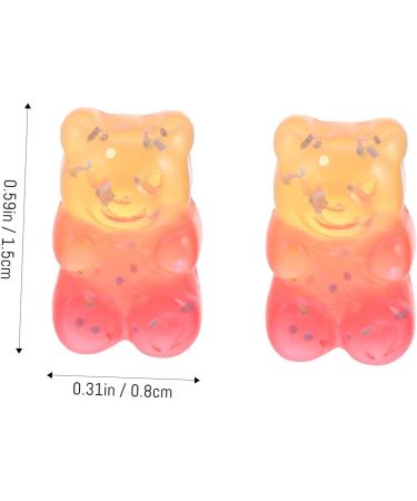 Gogogmee 50pcs Resin Hairpin Charms Head Bear Accessories Earrings Diy Headwear Ties Charm Headdress - Buy Online on SooperMarket.com