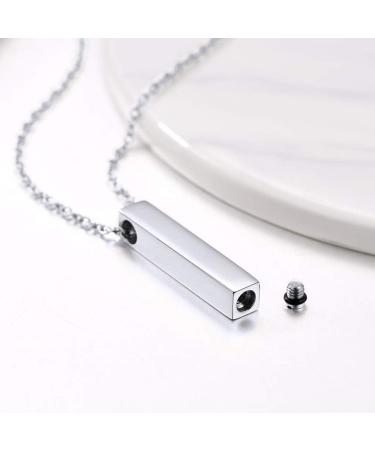 Personalized Prosteel Urn Chain Necklace - Cross Maria Life Tree Ash Pendant - Stainless Steel & 18K Gilded Memorial Jewelry | 55cm/50cm Chain - Buy Online on SooperMarket.com