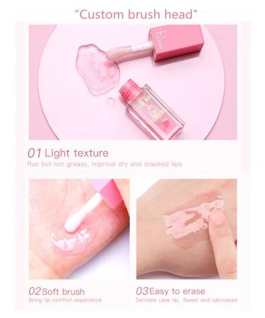 Hydrating Lip Glow Oil Set for Moisturizing and Plumping Lips - Fruit Extract Infused Lip Gloss for Dry Lip Care - Buy Online on SooperMarket.com