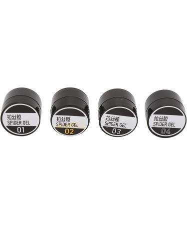 Gonetre 4 Pieces Set Solid Polish Glue Colorful Nail Tips Glue Gel Elastic Nail Art Manicure Glue - Buy Online on SooperMarket.com