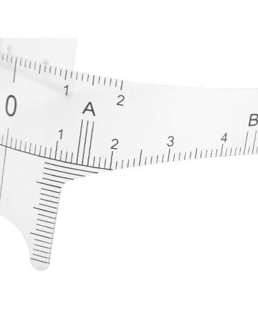 Professional Eyebrow Ruler for Microblading Artists Transparent Design Plastic Lightweight and Portable with 3 Types Available for Accurate Eyebrow Shape (Nose bridge ruler Nose bridge ruler type B - Buy Online on SooperMarket.com