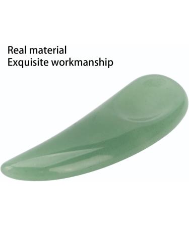 Mini Makeup Mask Spatula Curved Cosmetic Spatula Scoop Mini Gua Sha Jadestone Curved Makeup Eye Cream Cosmetic Spatula (Green) - Buy Online on SooperMarket.com