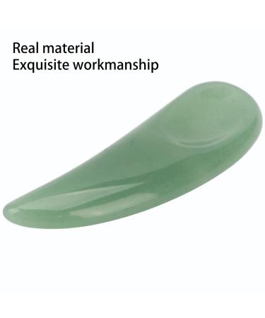 Curved Mini Makeup Eye Cream Spatula Scoop Tool - Gua Sha Tool for Cosmetics (Green) | International Shipping Available - Buy Online on SooperMarket.com