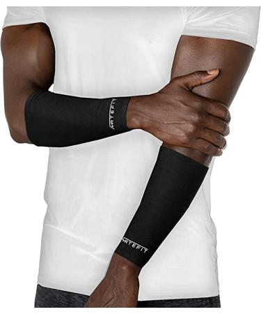 Artefit Forearm Sleeves - Compression Arm Sleeves - Forearm Protection for Sports - 12 Hours Compression