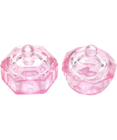 BrushesOctagonal Dappen Dish Cup Crystal Glass Glassware Tool for Nail Art Manicure Care - Buy Online on SooperMarket.com