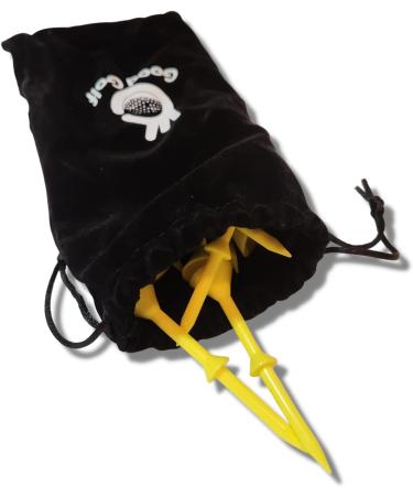 Martini Glass Style Golf Tees 3 1/4 inch - 20 Pack with Divot Repair Tool, Ball Marker, and Pouch - Buy Online on SooperMarket.com