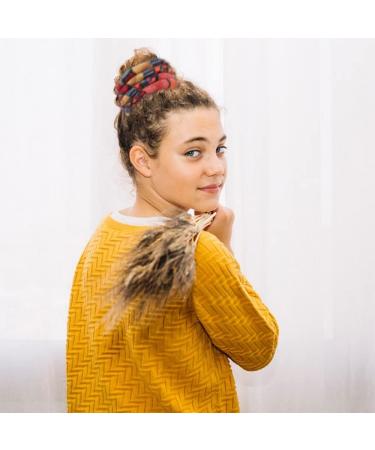 Spiral Lock Hair Tie Bendable Hair Bands Ethnic Style Hair Ropes Ties Horsetail Headband Colorful Dreadlocks Long Ponytail Holders Hair Accessories - Buy Online on SooperMarket.com
