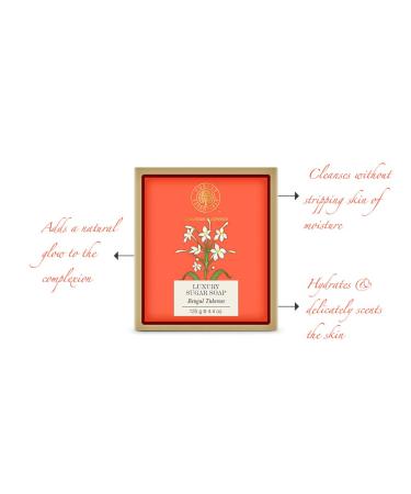 Buy Forest Essentials Bengal Tuberose Luxury Sugar Soap 125g - Premium Natural Skincare for International Shipping - Buy Online on SooperMarket.com