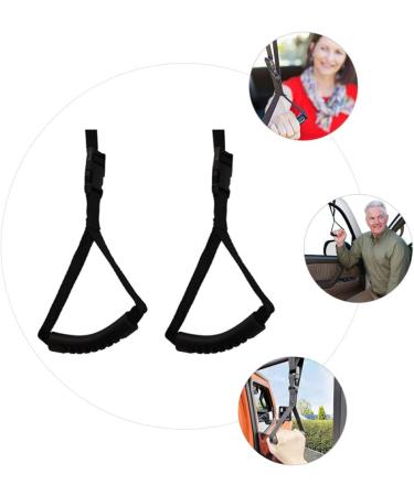 Adjustable Auto Grab Handles for Elderly - 2pcs Non-Slip Car Safety Assist Device (Black) - Buy Online on SooperMarket.com