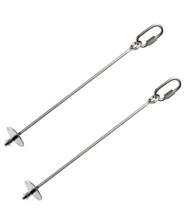 2PCS Premium Bird Food Holder, Bird Treat Skewer,Bird Skewers,Bird Feeders, Stainless Steel Parrot Fruit Vegetable Stick Holder, Bird Feeder Toy ,Foraging Toy, Bird Food Treat Skewer