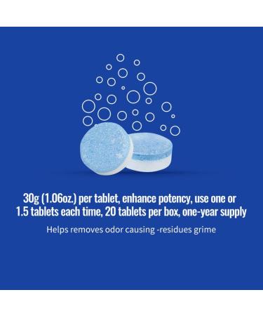 KIISIISO Washing Machine Cleaner Descaler Tablets | Deep Clean for Front, Top Load, HE Washers - Buy Online on SooperMarket.com