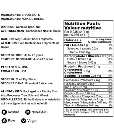 Raw Brazil Nuts 8 oz - Non-GMO, Unsalted, Kosher, Vegan - Keto & Paleo Friendly Trail Mix Snack with Selenium - Buy Online on SooperMarket.com
