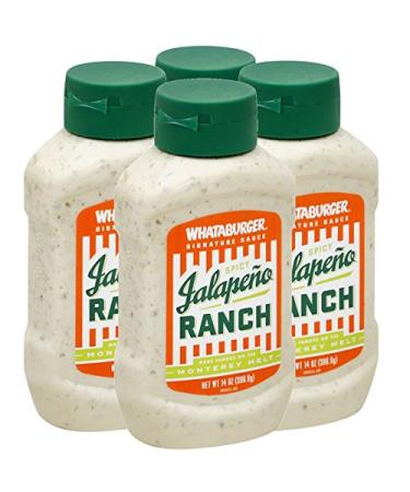 (4-PACK) Whataburger Spicy Jalapeno Ranch - 14oz Bottle