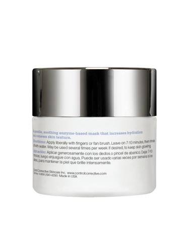 CONTROL CORRECTIVE Sensitive Skin Enzyme Mask - Hydrating Papaya Clay Mask for Exfoliation & Renewal | 2 Oz - Soothing & Softening Skincare Solution - Buy Online on SooperMarket.com
