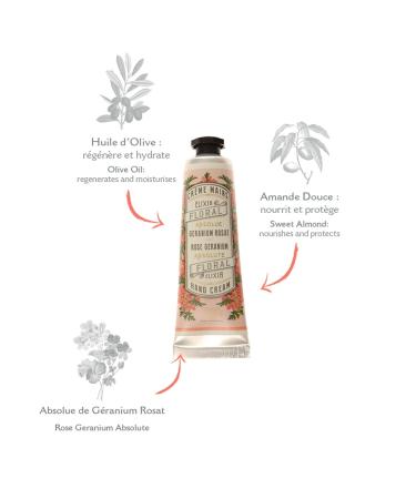 Buy Bread the Sens Hand Cream - Moisturizing Rose Geranium Lotion for Very Dry Hands (30 ml) - 97% Natural Ingredients - Imported from France - Buy Online on SooperMarket.com