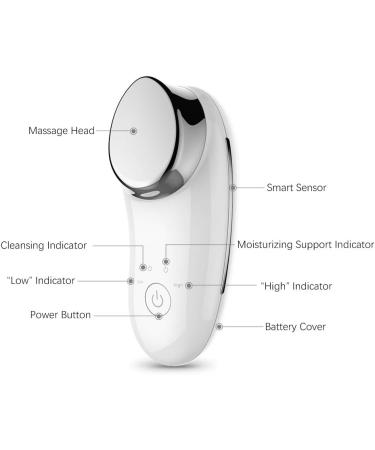 Ionic Facial Massager: Sonic Vibration Deep Cleanser for Moisturized Skin - Buy Online on SooperMarket.com