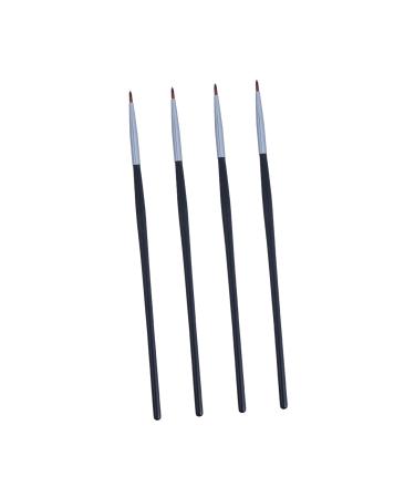 PLAFOPE 4pcs Fine Eyeliner Brush Makeup Eyeliner Wand Travel Makeup Brush Makeup Eye Tool Lip Liner Fiber