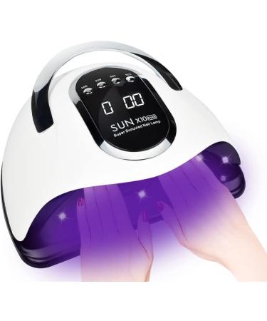 UV LED lamp for nails 280W nail dryer quick-drying nail hardening light with 66 LEDs car sensor 4 timer settings portable handle larger room a useful nail tool set
