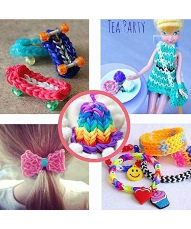 WISHTIME Rubber Band Bracelet Kit for Girls - 11700+ PCS DIY Bracelet Making Set with Bands, Beads, Charms, Tassels, Hooks, and Clips - Buy Online on SooperMarket.com