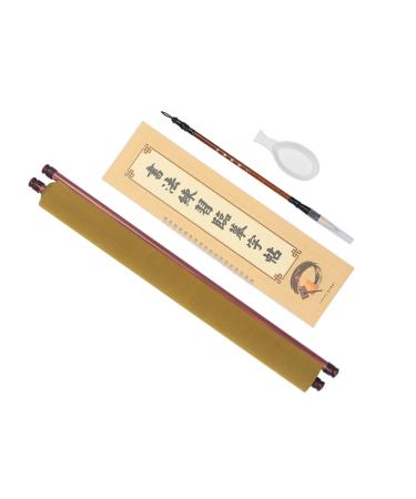 STOBOK 4pcs Writing Cloth Chinese Calligraphy Writing Brush Copybook Watercolor Board Calligraphy Paper As Shown 120x48x1.5cm