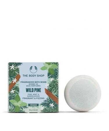 The Body Shop Wild Pine Fragranced Bath Bomb - Pine Mint & Sandalwood 50 g