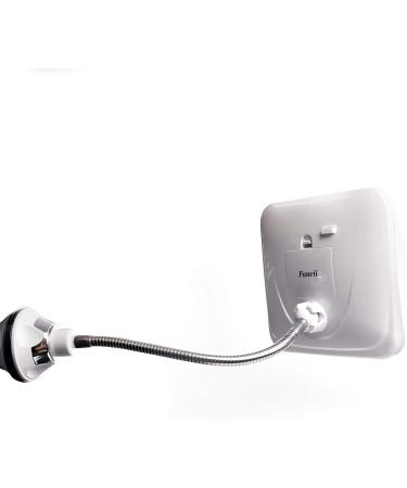 Fancii Chrome Gooseneck Attachment with Locking Suction Cup - Compatible with Luna, Mira, and Maya LED Mirror Series - Buy Online on SooperMarket.com