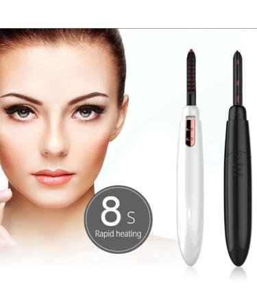 Mini Professional Heated Eyelash Curler - Portable Battery-Powered Electric Makeup Tool for Beautiful Lashes - Buy Online on SooperMarket.com