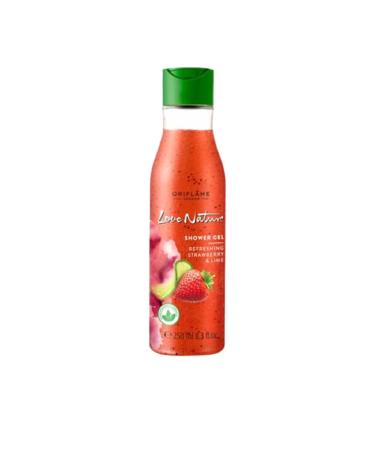 Oriflame Love Nature Exfoliating Shower Gel Refreshing Strawberry & Lime 250ml-32610