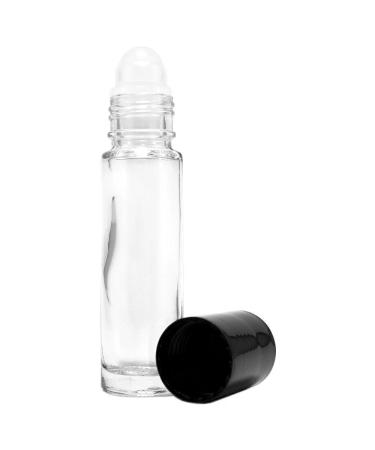 FSSTUD 10 PCS 10 ml Clear Empty Glass Essential Oil Bottles Roll On Ball Glass Bottles