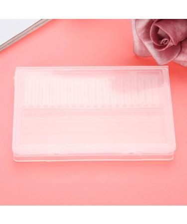 FILFEEL Nail Drill Bit Storage Box - 20 Slots Clear Plastic Detachable Case for Nail Art & Manicure Accessories - Buy Online on SooperMarket.com