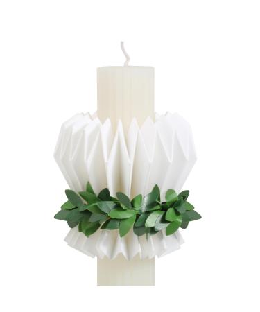 Bofunx drop catcher paper drip protection christening candles for candles with diameter of 3-6 cm paper paper Kerentropfutz for christening candles Communion candles Wedding candles