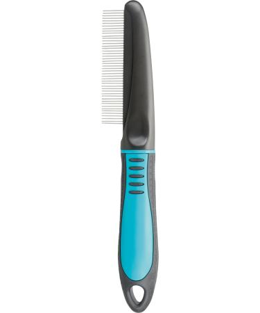 TRIXIE Dog/Cat Coat Untangler Comb 22 cm Black Silver Blue 22 cm