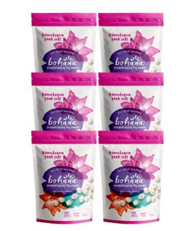 BOHANA Water Lily Puffs - Pink Himalayan Sea Salt - 6 Pack