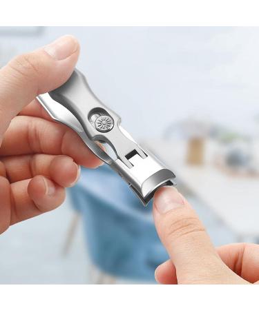 Ultra Sharp Nail Clippers Fingernail and Toenail Clippers Cutters Stainless Steel Wide Jaw Opening Anti Splash Sharp and Sturdy Easy to Use Portable Nail Trimmer Manicure Tools for Men & Women - Buy Online on SooperMarket.com