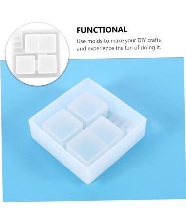 NUOBESTY 2pcs Box Flower Pot Mold Silicone Molds Resin Molds Holder Molds Simple Diy Mold Epoxy Storage Box Whitex2pcs 10.6X10.6X3.3CMx2pcs - Buy Online on SooperMarket.com